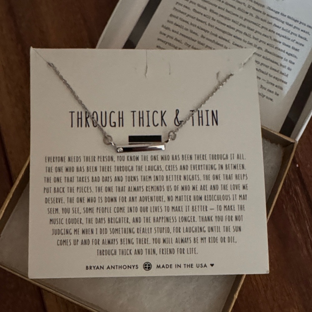 Inspirational Silver Necklace by Bryan Anthonys